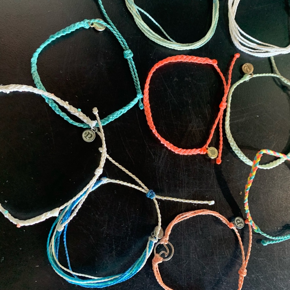 9 Puravida bracelets and anklets